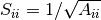 S_{ii} = 1/\sqrt{A_{ii}}